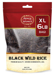 Spicy World front packaging showing 6 lb bag and premium label benefit