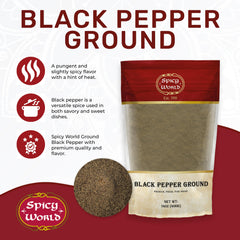Spicy World open jar top view revealing fine grind texture for instant seasoning