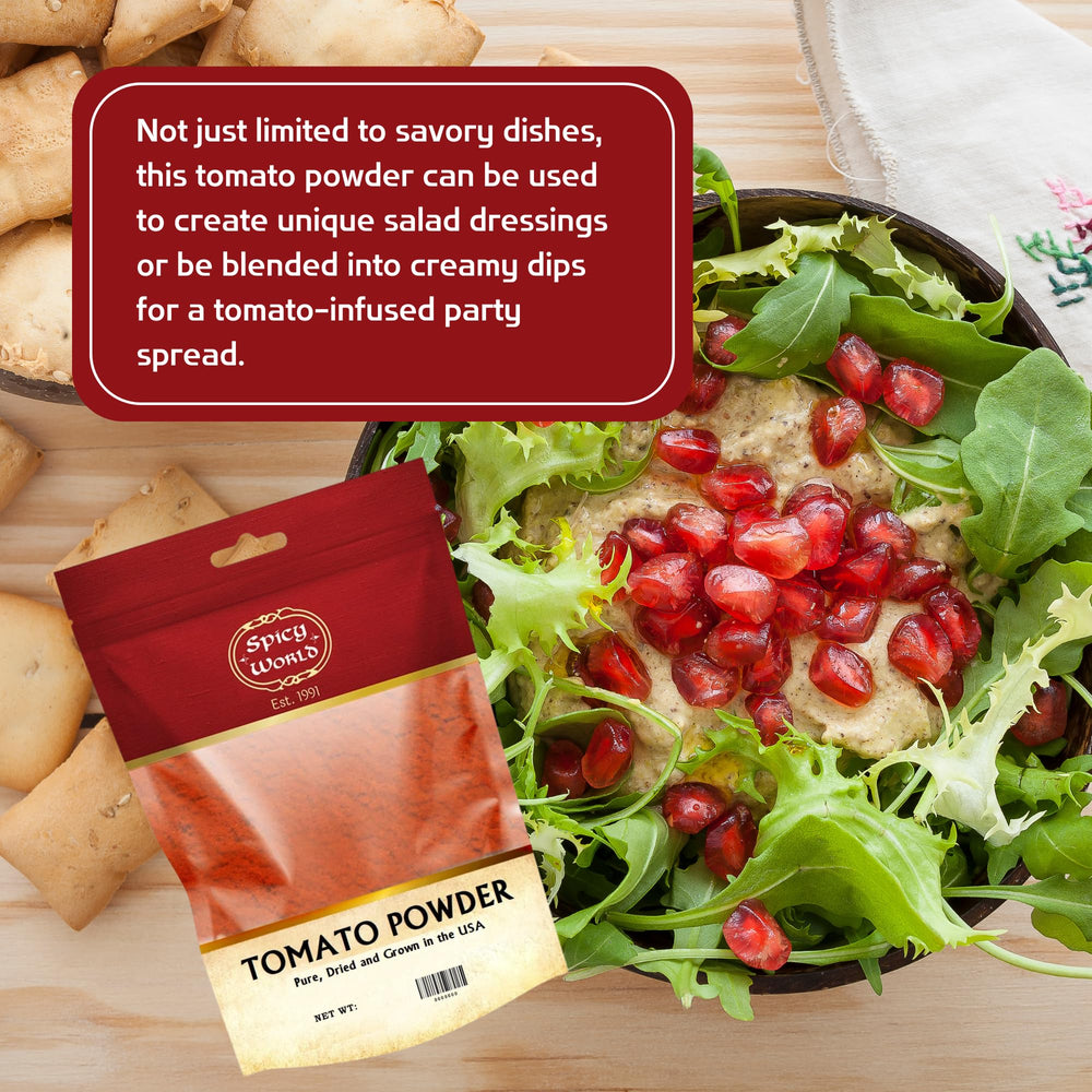 Spicy World label showing 100% natural USA-grown ingredient information