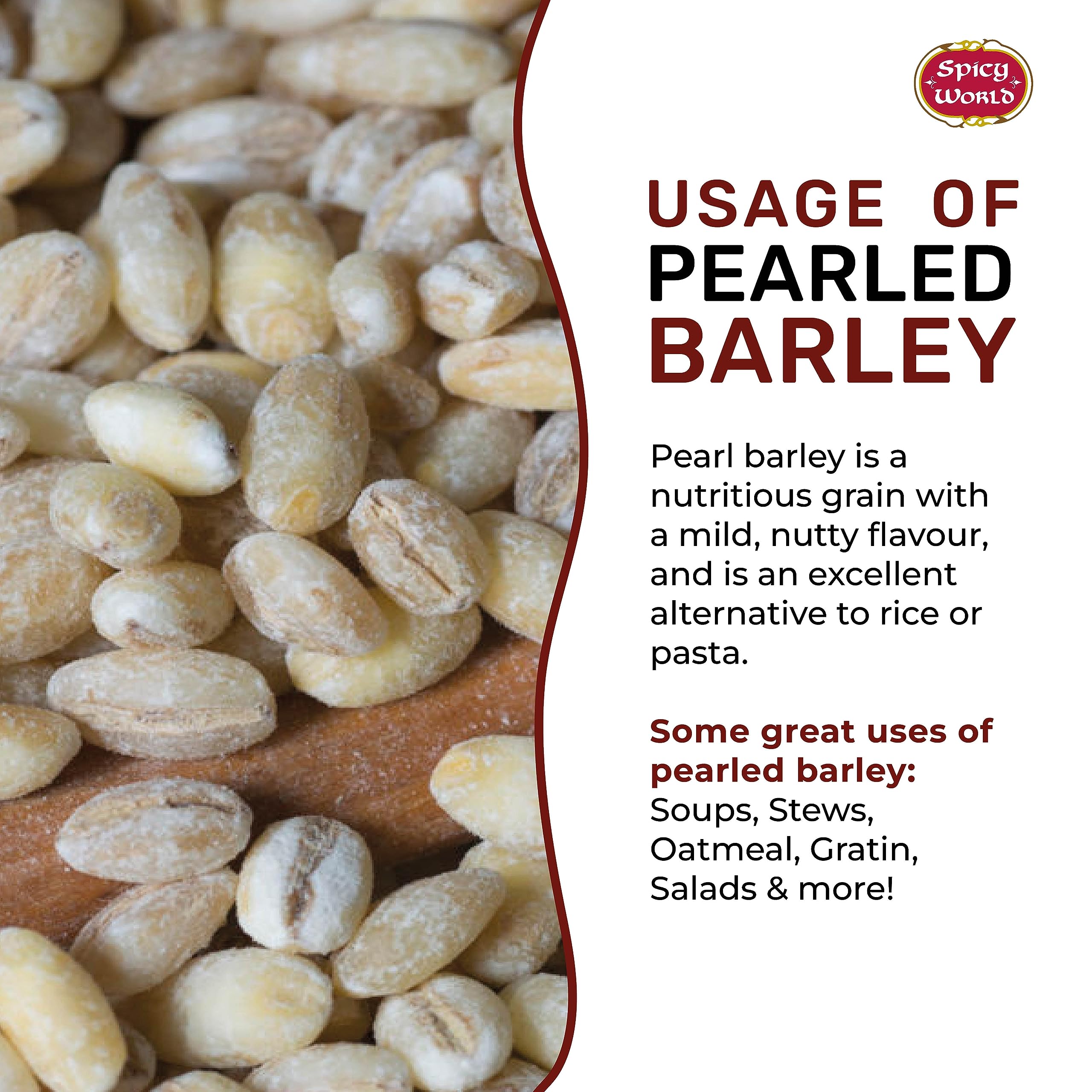 Spicy World product label and nutrition panel highlighting USA-grown source