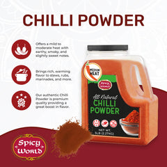 Spicy World powder texture close-up showing fine grind for consistent flavor