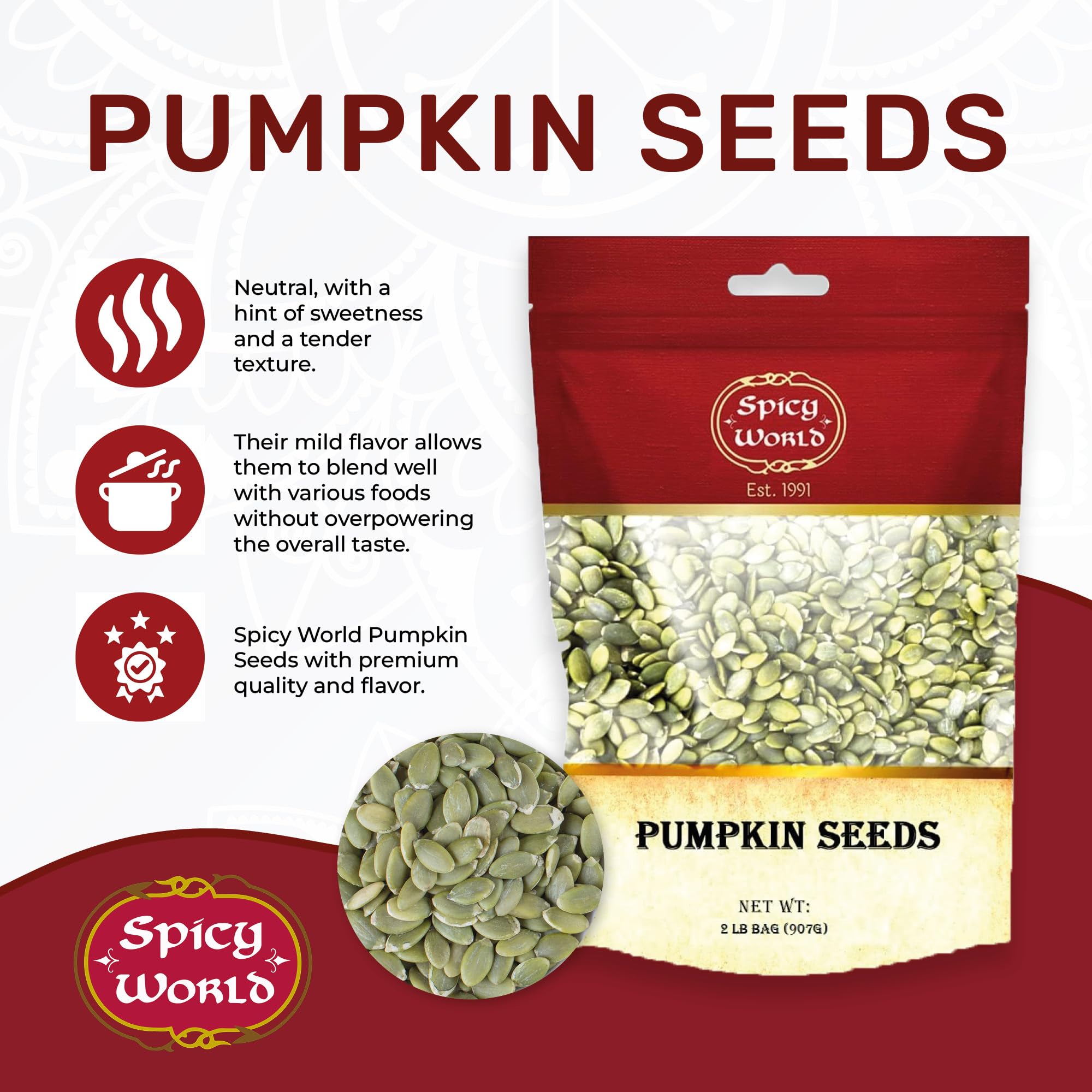 Spicy World close-up of seed texture highlighting uniform AAA-grade quality
