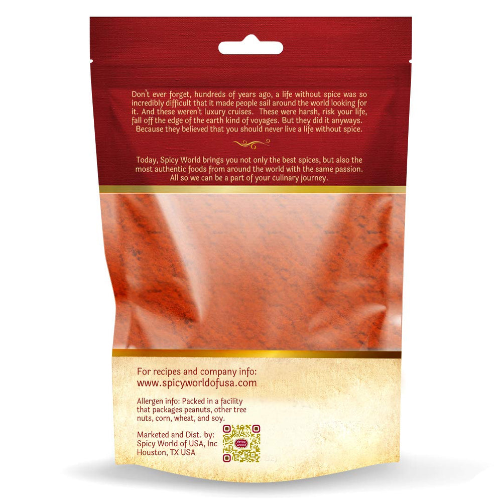 Spicy World resealable storage bag kept dry for long shelf life and freshness
