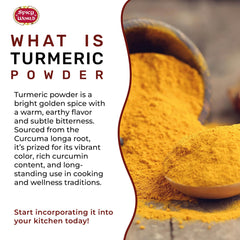 Spicy World turmeric mixed into a simmering sauce adding warm color and depth
