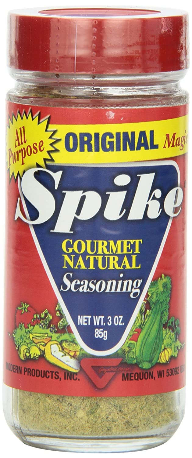Spike original label closeup highlighting ingredients list and natural claim for confidence