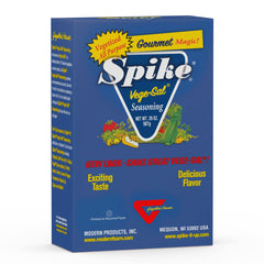 Spike Vege-Sal front packaging showing label and 20 oz box for clear identification and benefit