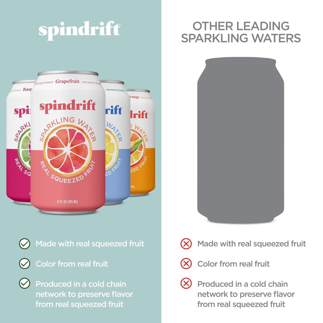 close up of Spindrift pulp and juice giving natural texture and flavor