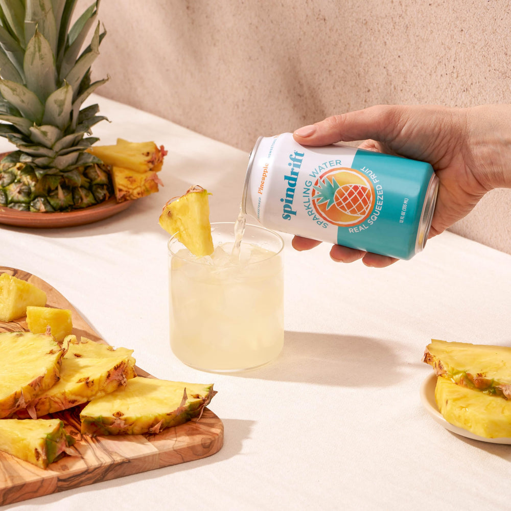 Spindrift pineapple pack of 24 boxed for stocking and storage benefit