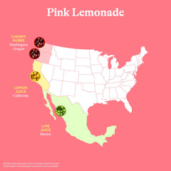 Spindrift pink lemonade can top closeup showing pull tab and fizz benefit