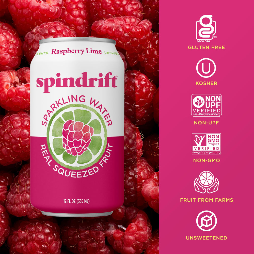 Hand holding a Spindrift can illustrating grab-and-go convenience benefit