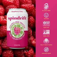 Hand holding a Spindrift can illustrating grab-and-go convenience benefit