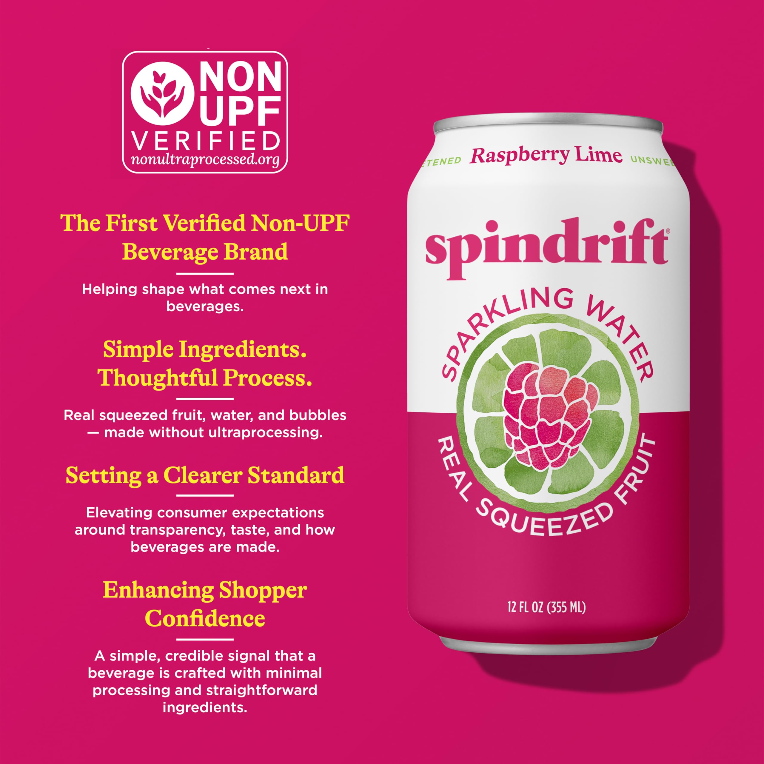 Spindrift being poured over ice showing crisp fizz and cooling benefit