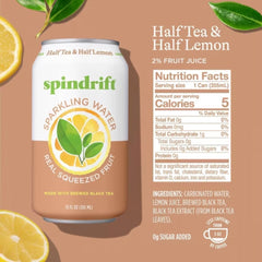 single Spindrift can closeup highlighting real fruit and bright taste