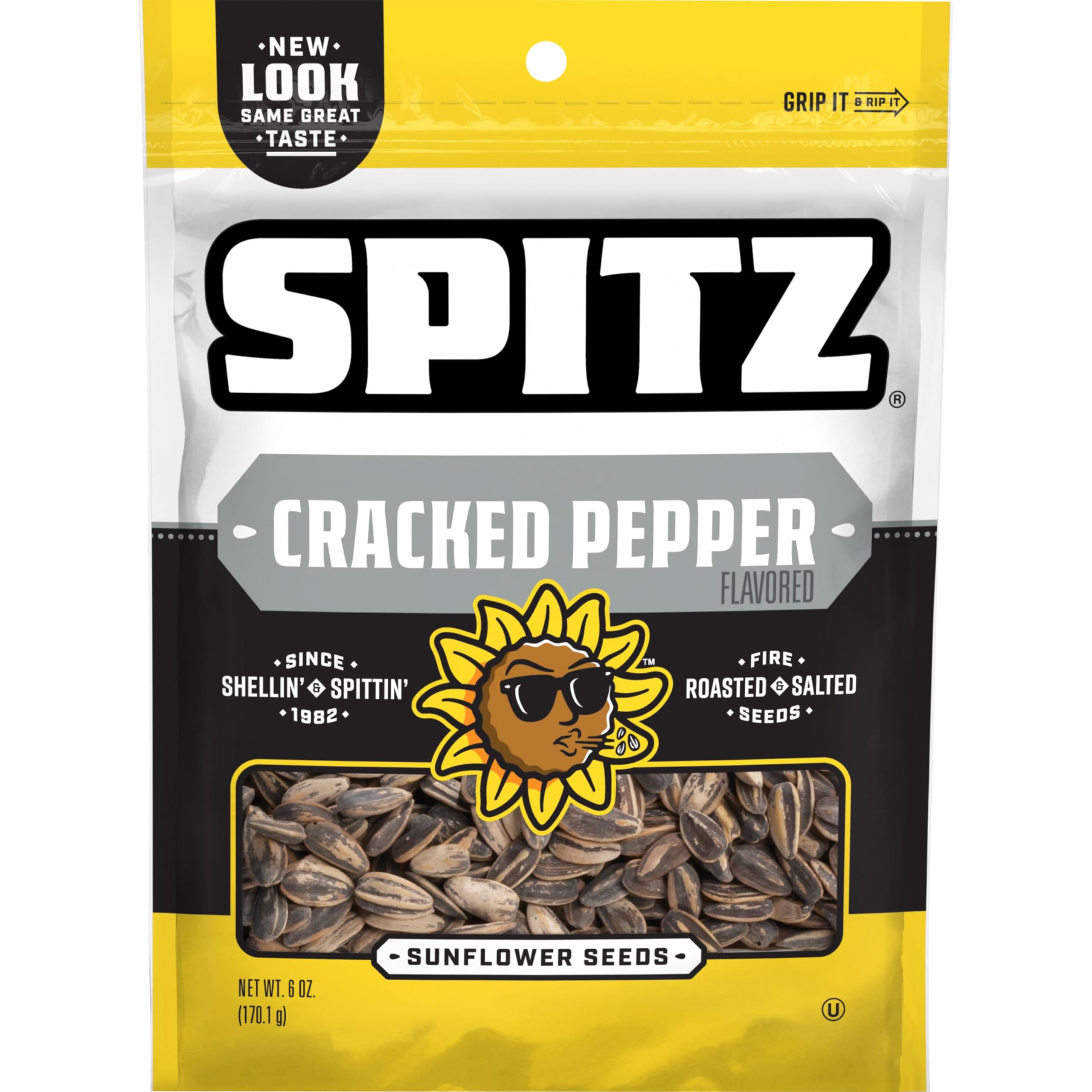 Spitz cracked pepper front pack showing bold branding and seasoning benefit