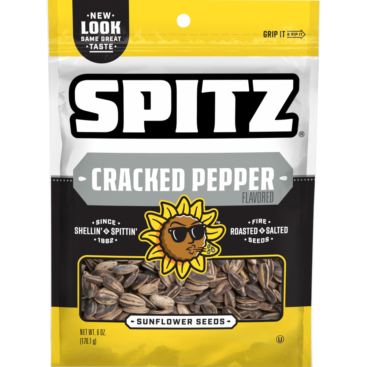 Spitz cracked pepper front pack showing bold branding and seasoning benefit