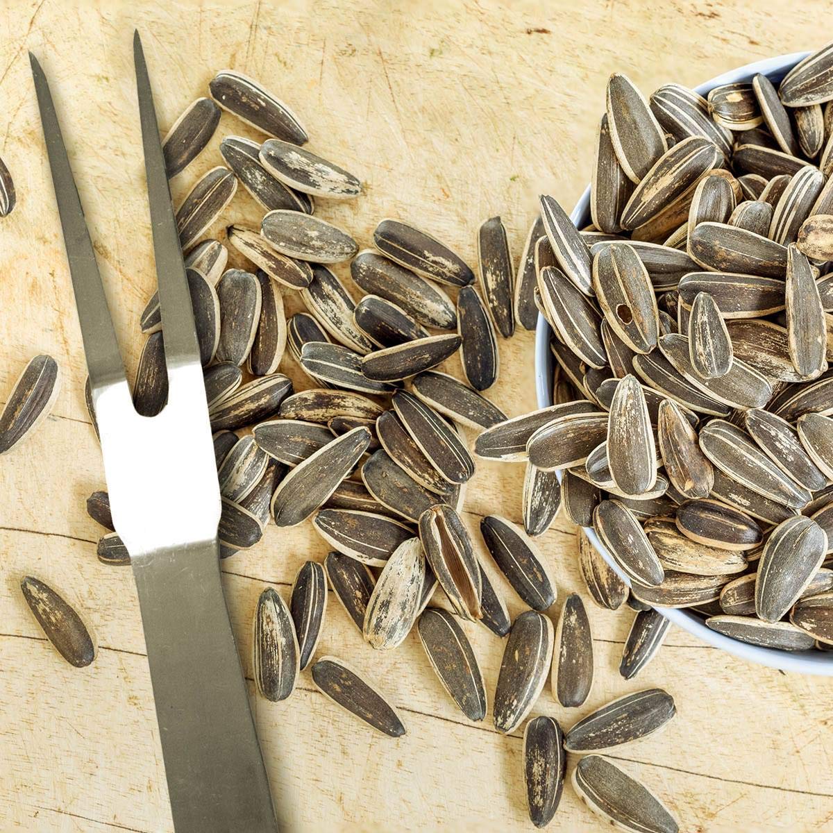 Serving bowl of Spitz seeds in casual setting ready for sharing
