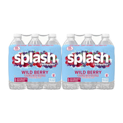 SPLASH REFRESHER front packaging showing 24-pack Wild Berry, convenient hydration
