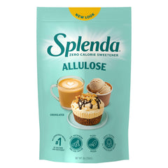 SPLENDA front pouch showing product and resealable pouch benefit