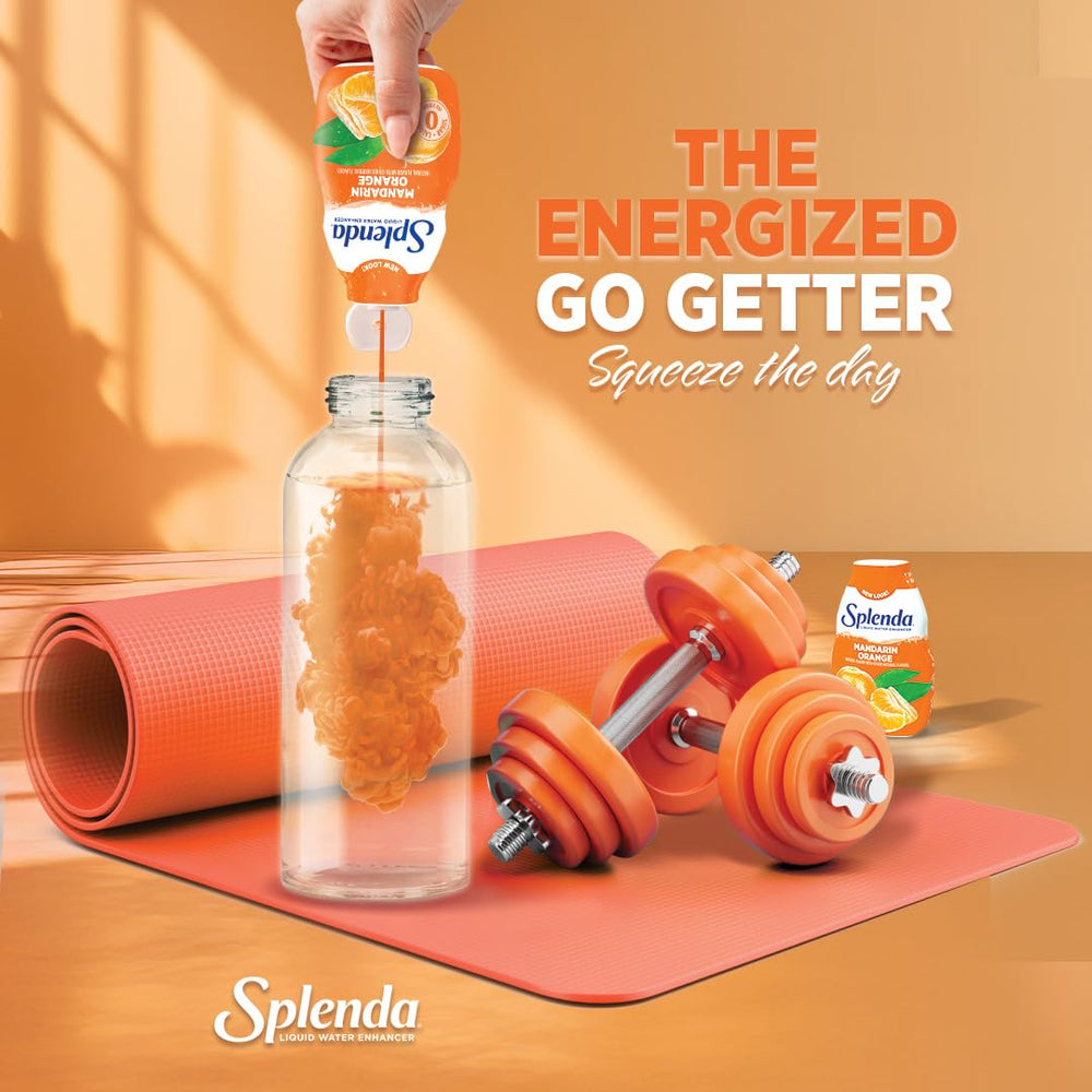 SPLENDA bottle close-up of flip-top nozzle for clean dispensing