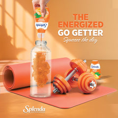 SPLENDA bottle close-up of flip-top nozzle for clean dispensing