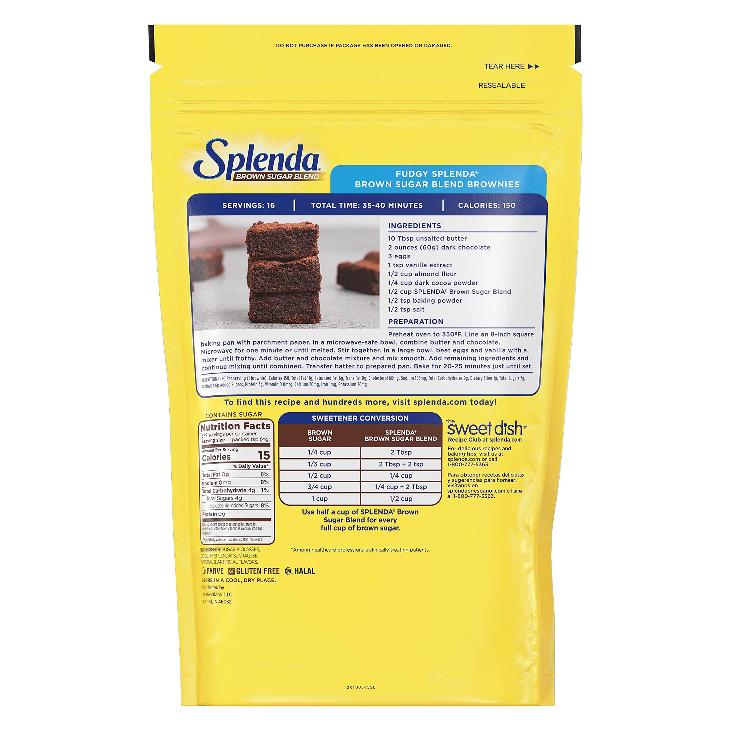 SPLENDA measuring cup with blend demonstrating easy portioning and accuracy