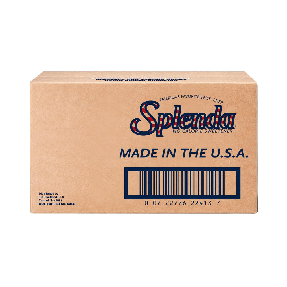 SPLENDA front packaging showing 2000-count supply and convenience