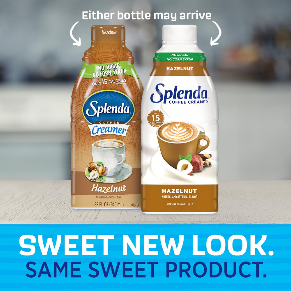 SPLENDA creamer pouring into coffee with smooth stream and quick blending benefit