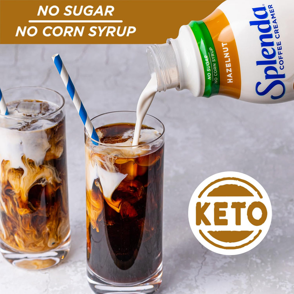 32 fl oz SPLENDA bottle next to fruit for scale, showing value pack convenience
