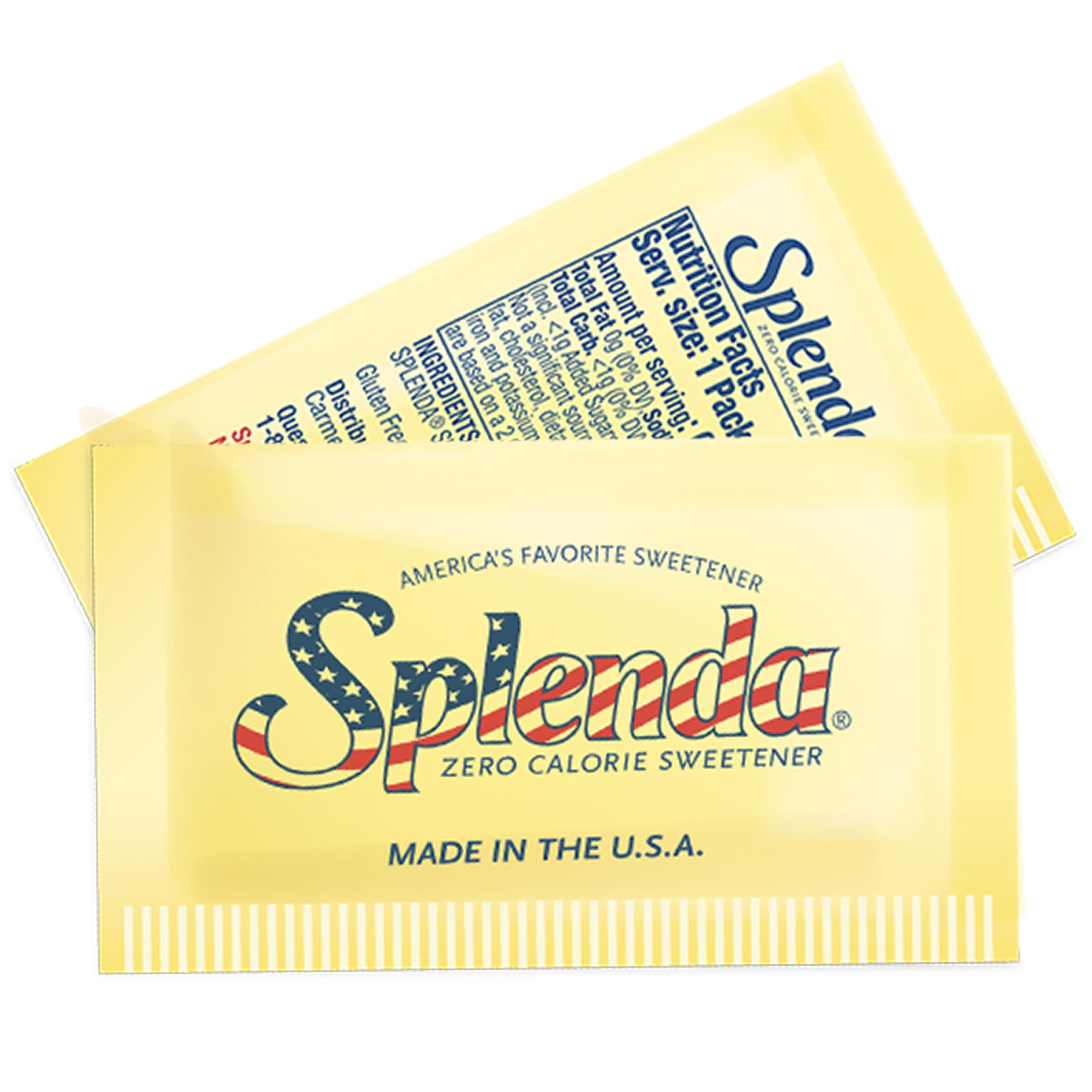 SPLENDA packets on a breakfast table showing convenient everyday use