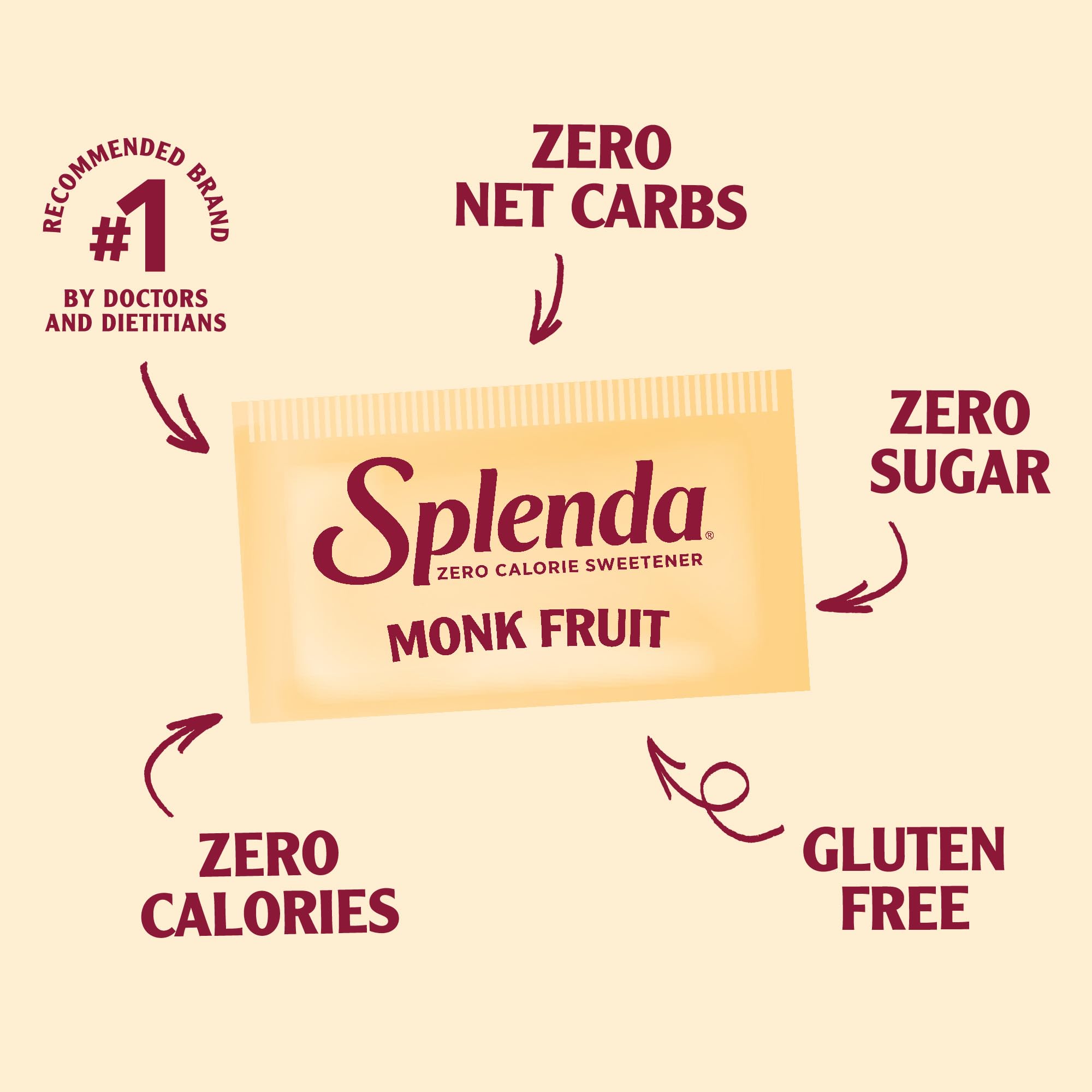 SPLENDA close-up of powder texture highlighting sugar-like feel
