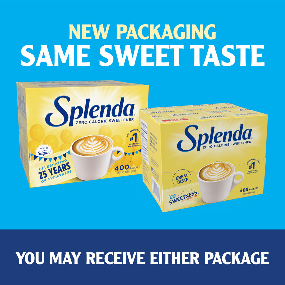 SPLENDA packets in a lunchbox demonstrating portable sweetening convenience