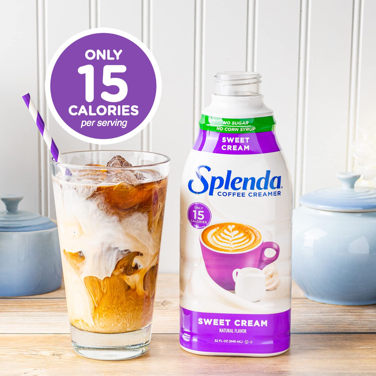SPLENDA nutrition label and ingredients view highlighting sugar free and calories