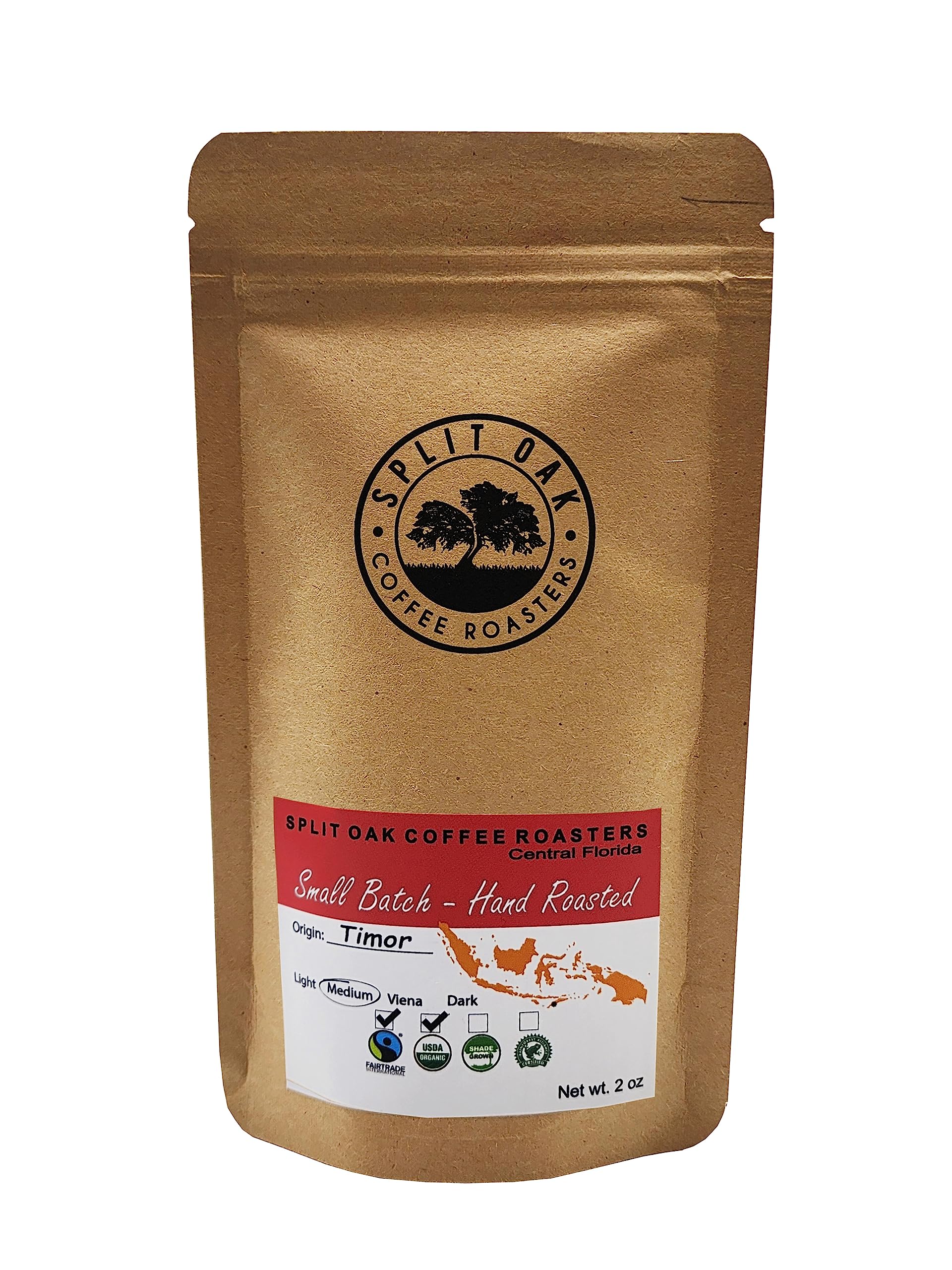 Split Oak Coffee Roasters sun-dried beans on raised beds demonstrating traditional processing