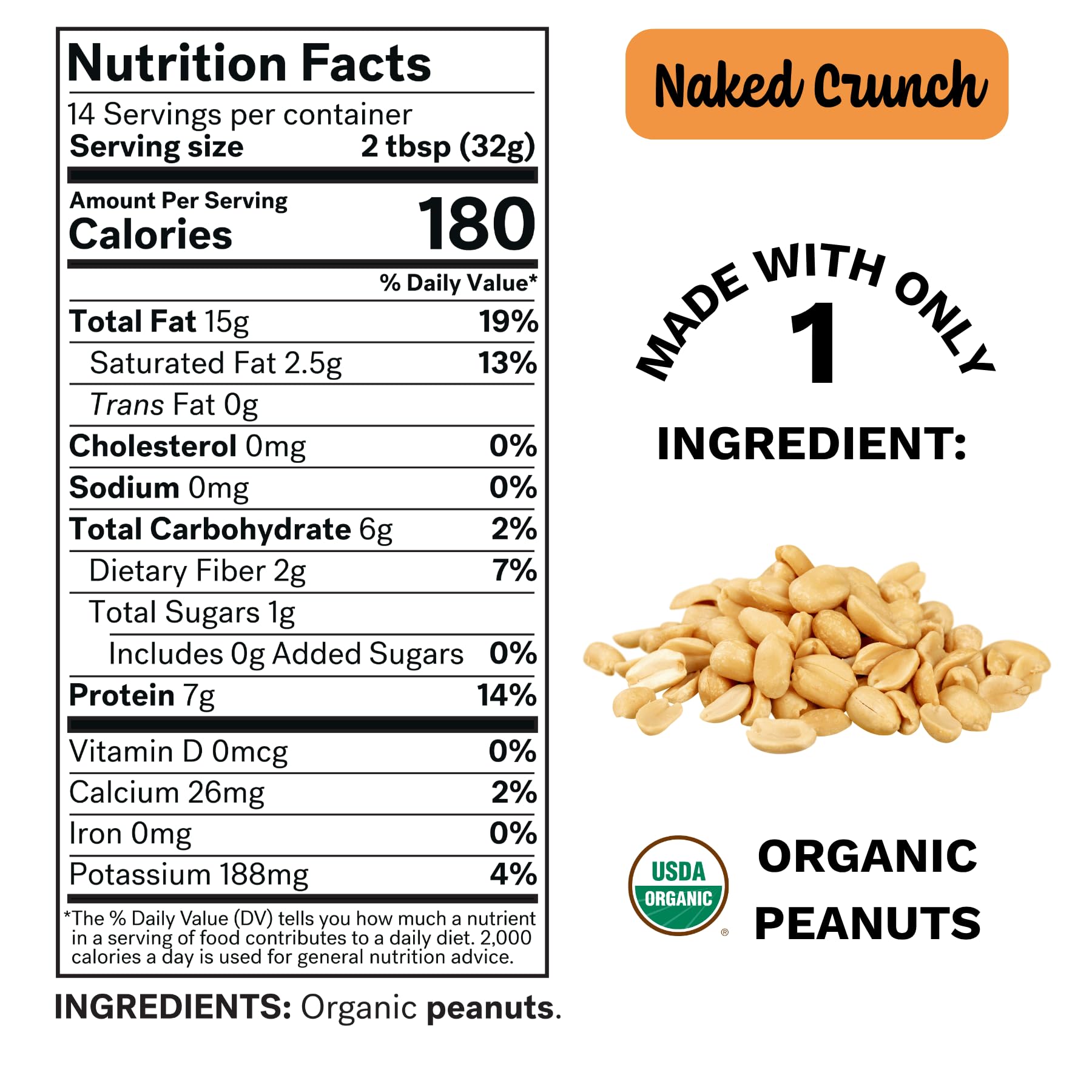 Spread The Love open jar showing crunchy peanut texture and freshness