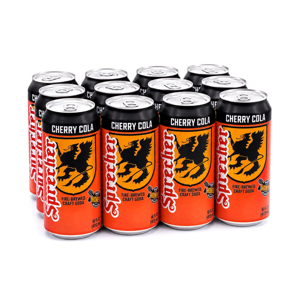 Back label of Sprecher can showing ingredients list and kosher, gluten-free benefits
