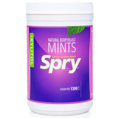 Spry front packaging showing berry blast label and jar benefit freshness