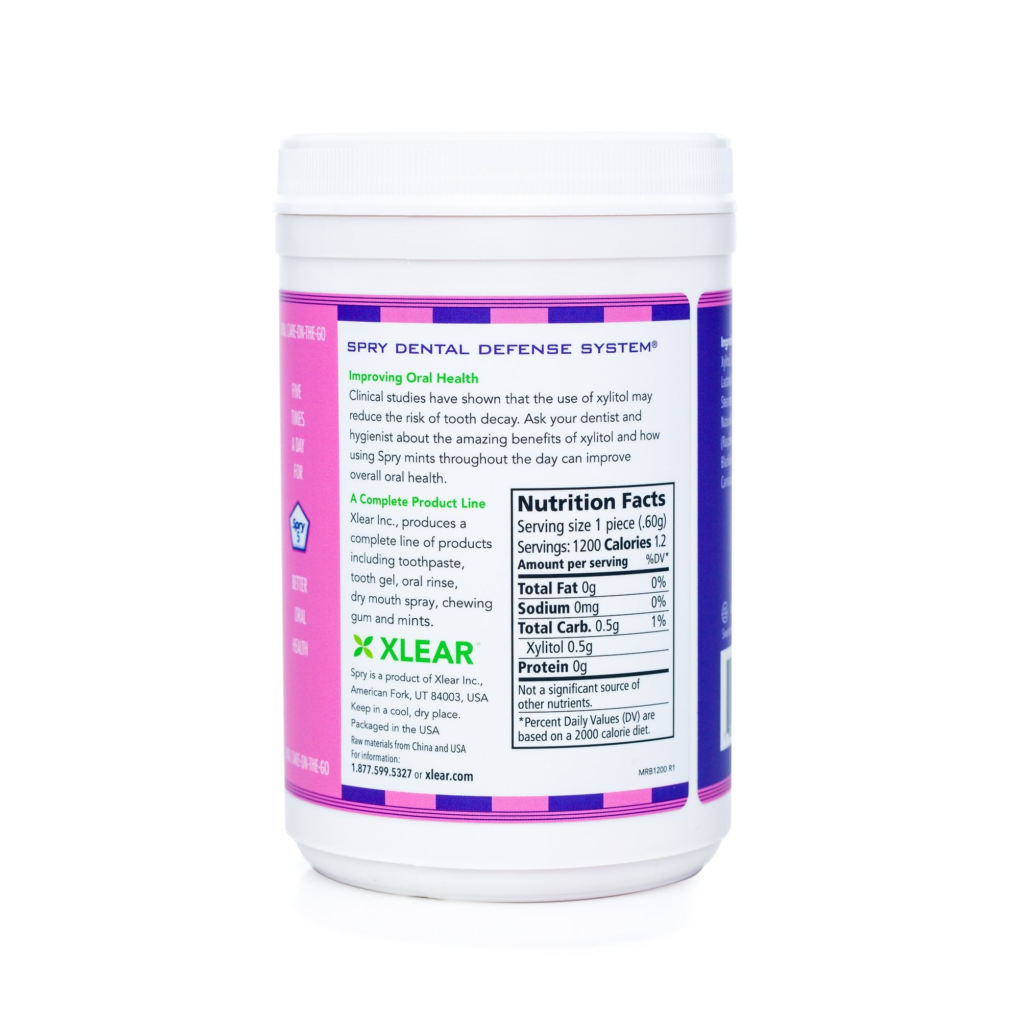 Spry mint used in office setting demonstrating discreet breath refresh