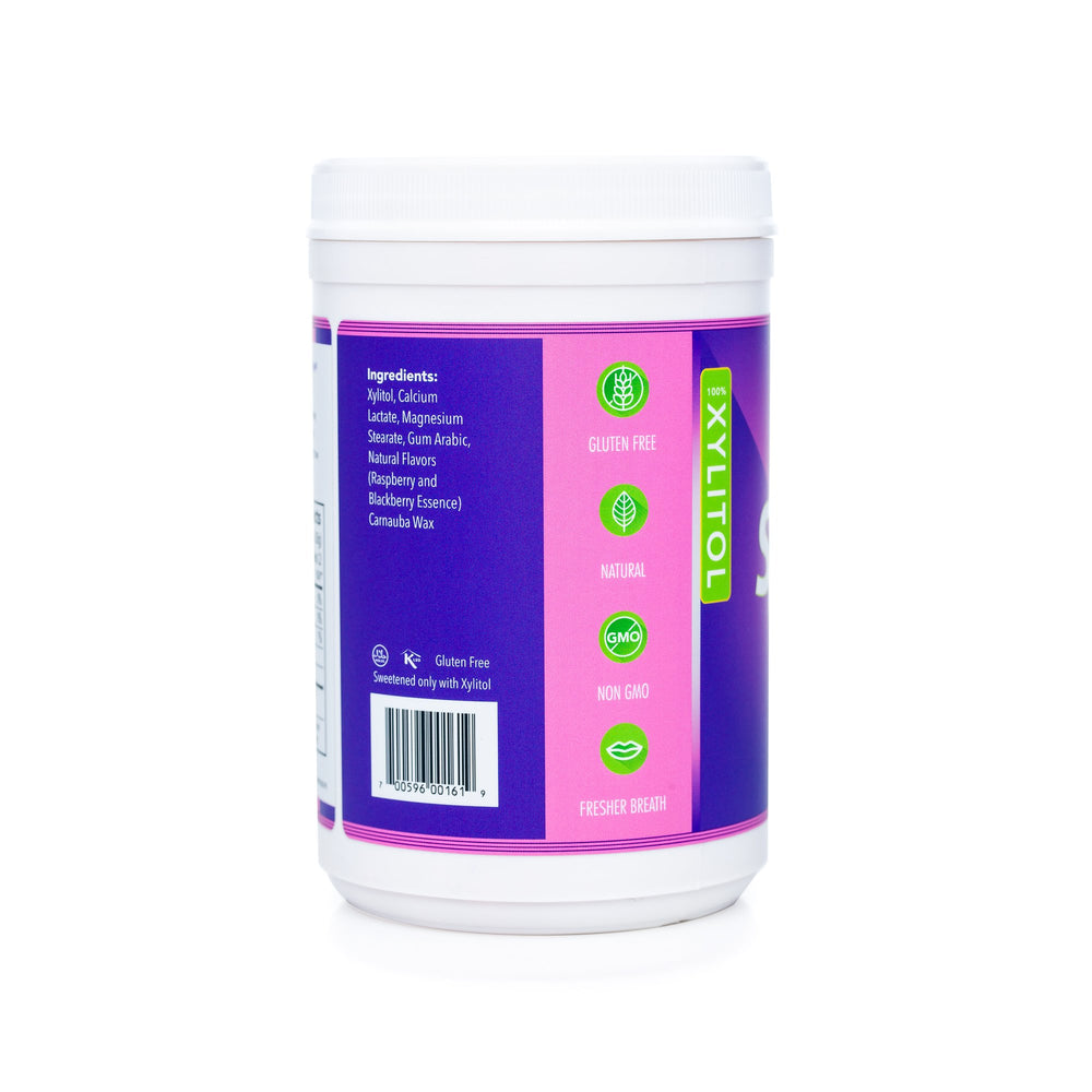 Spry jar beside common objects showing 1200-count size advantage