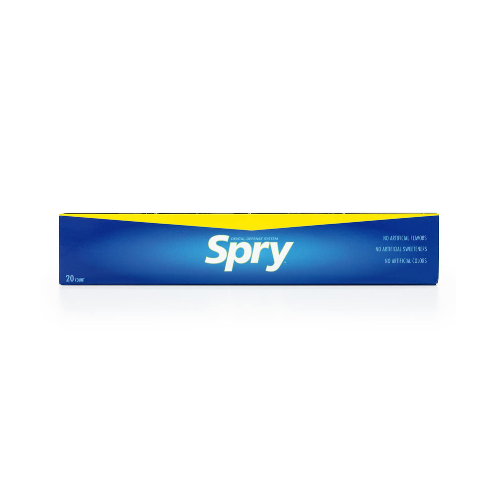 Spry blister cards on a desk showing everyday portability and on-the-go freshening