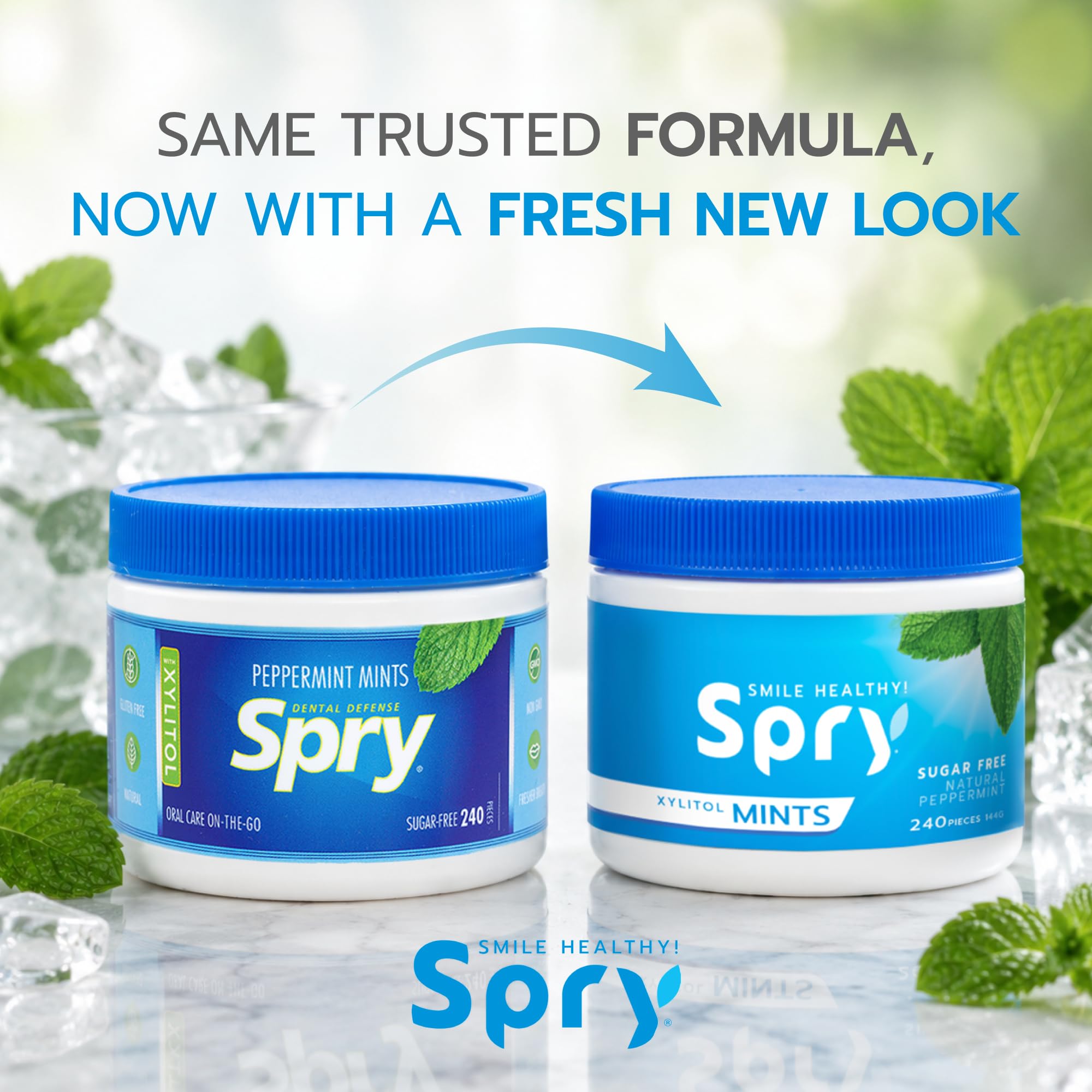 Spry close-up of mint texture highlighting smooth peppermint surface