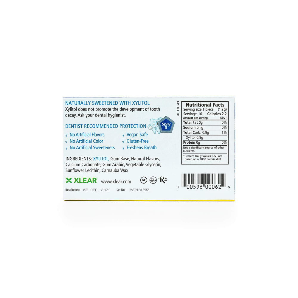 Person reaching into bag to grab Spry gum blister card for convenient freshness