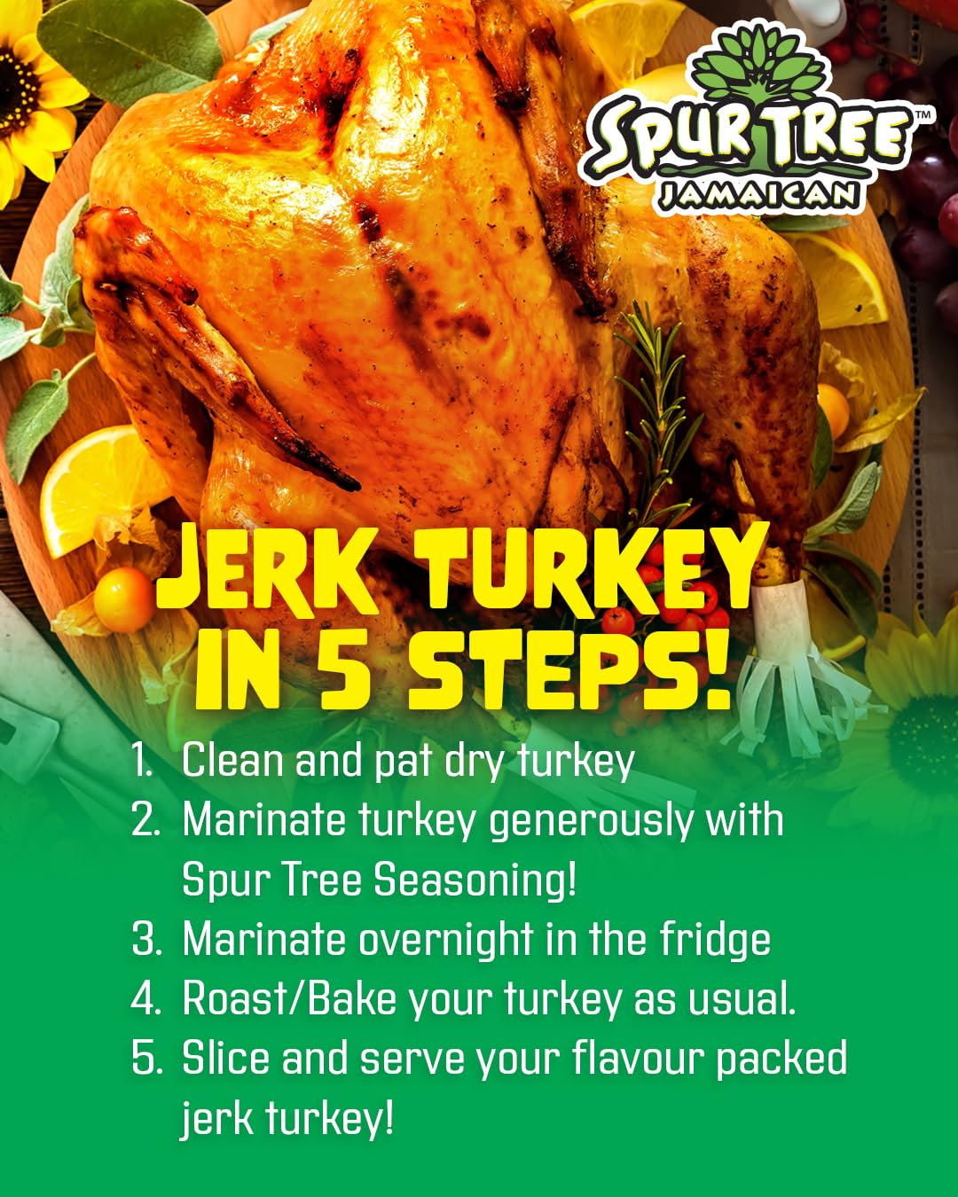 Spur Tree close-up label detail highlighting authentic Jamaican ingredients
