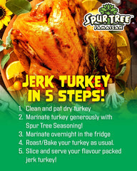 Spur Tree close-up label detail highlighting authentic Jamaican ingredients