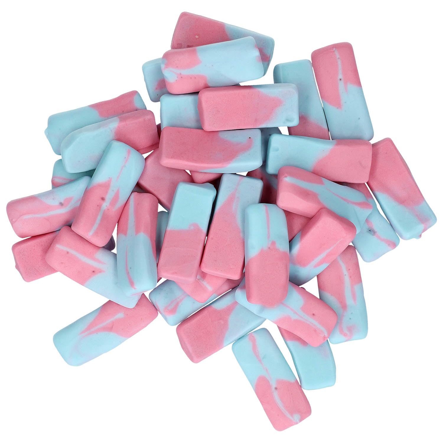 Squashies texture close-up of gummies showcasing soft chew and even colour for pleasing bite