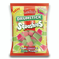 Close-up of Squashies jelly texture highlighting soft chew and vibrant colour