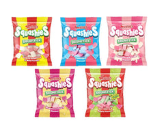 Squashies front pack view showing assorted flavours and inviting grab-and-go appeal
