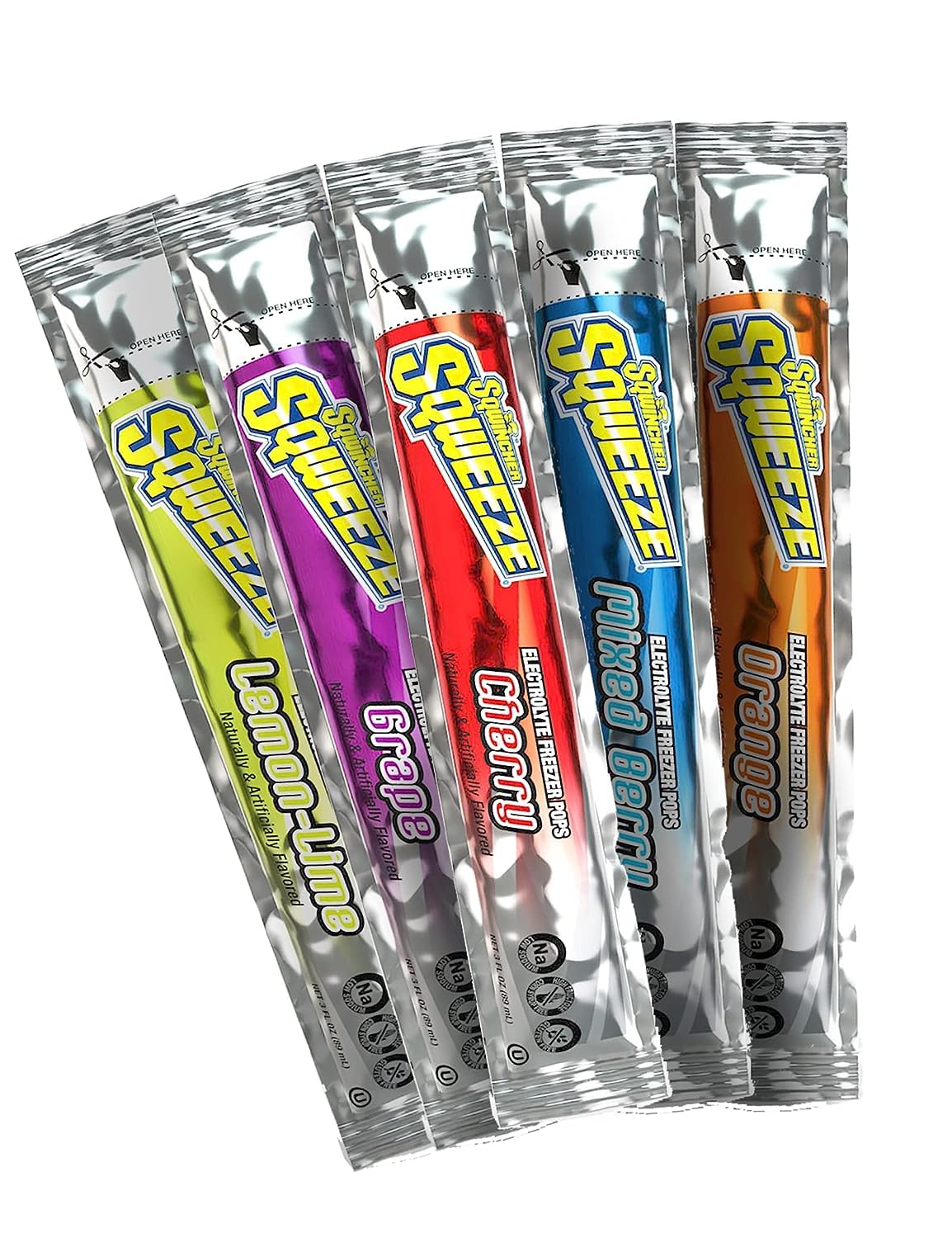 Sqwincher Sqweeze front packaging showing 150-count and assorted flavors benefit quick distribution