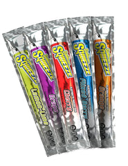 Sqwincher Sqweeze front packaging showing 150-count and assorted flavors benefit quick distribution