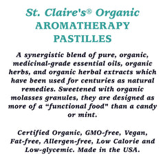 St. Claire's Organics close-up pastilles texture highlighting natural ingredients