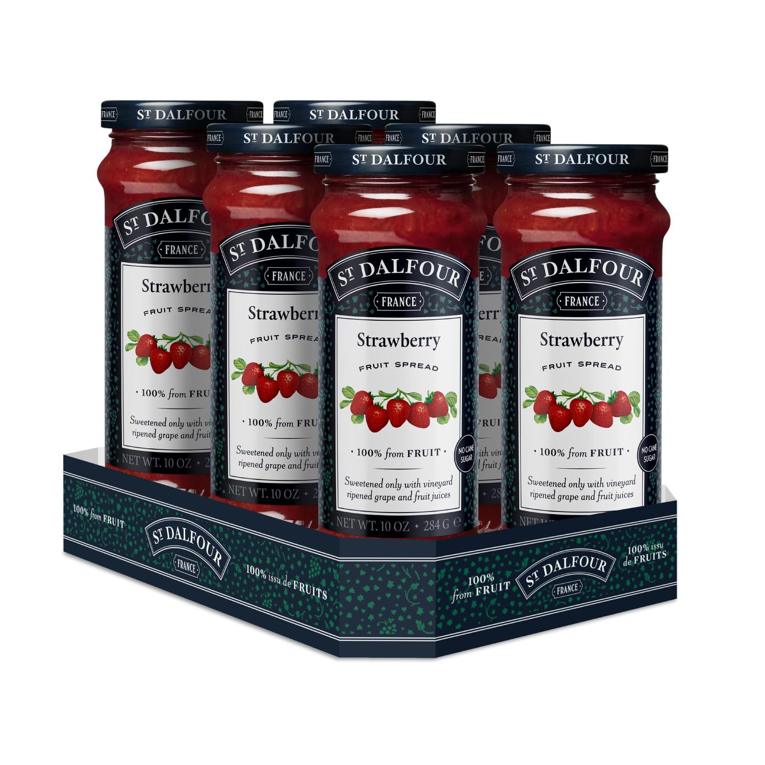 St. Dalfour front jar label showing product name and benefits